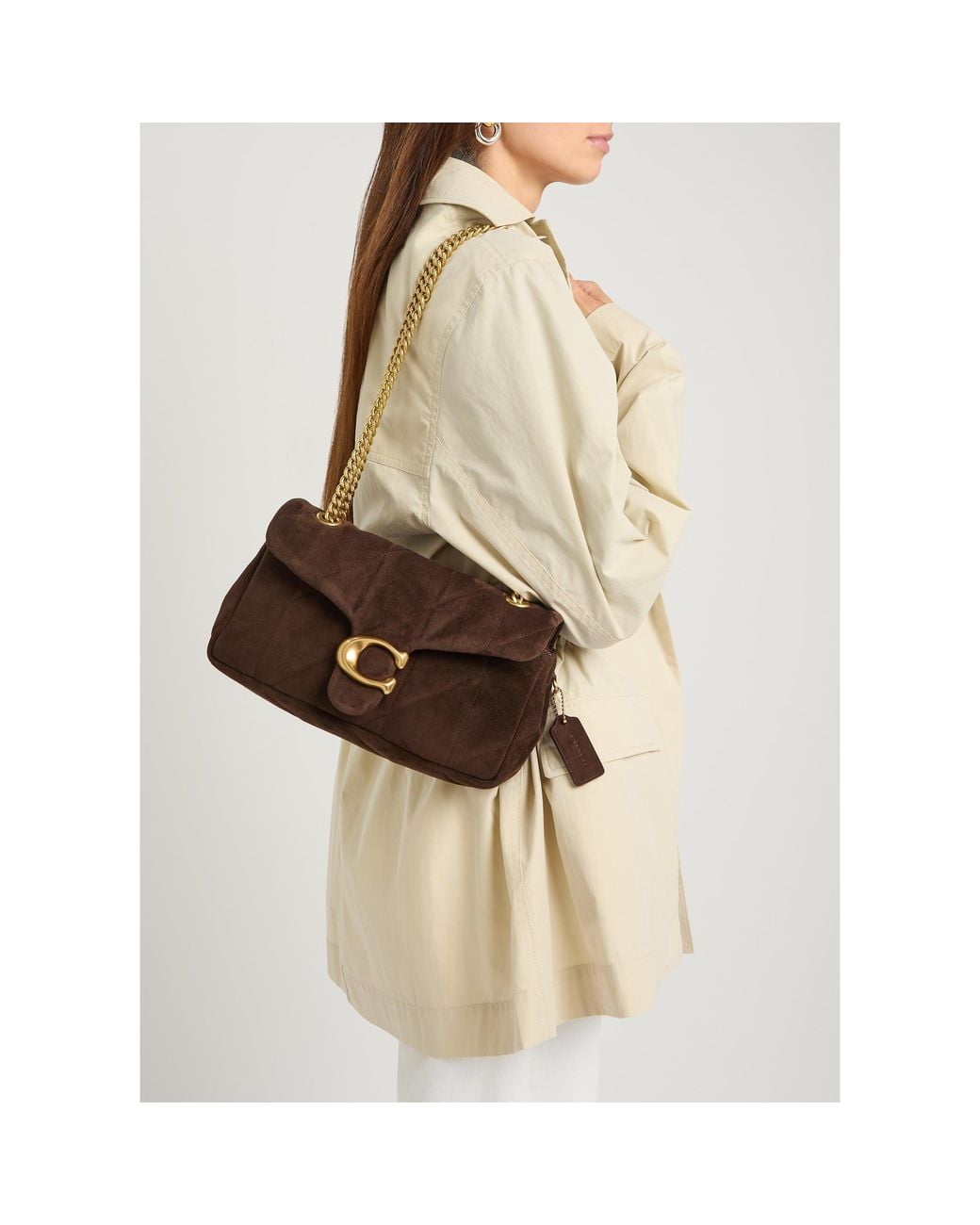 COACH Brown Simple Single-Shoulder Bag