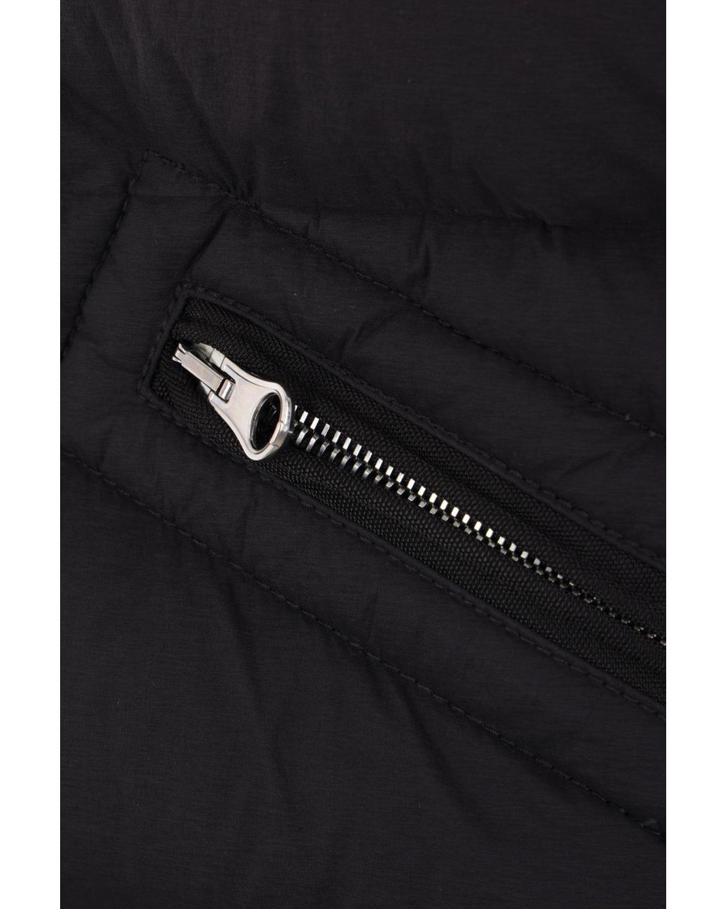 Stone Island Black Funnel Neck Zip-Up Jacket for men