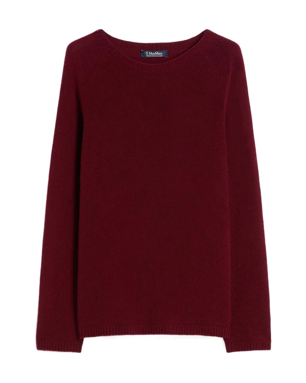 Max Mara Red Long-Sleeved Sweater