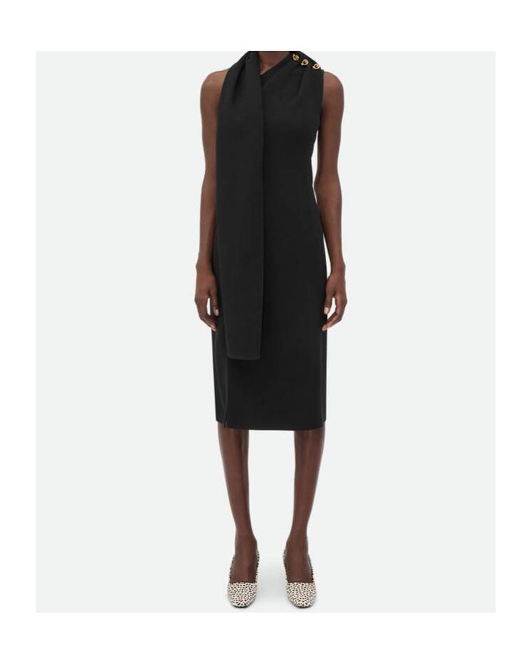 Bottega Veneta Black Crepe Dress
