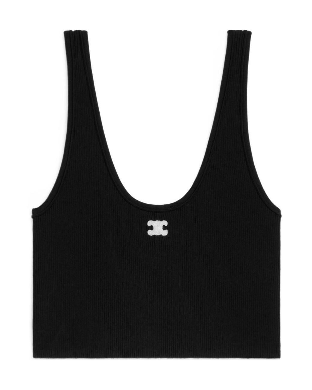 Celine Triomphe Bra in Black | Lyst