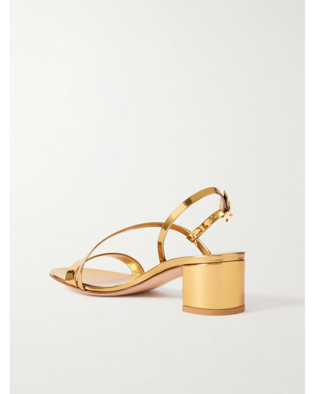 Gianvito Rossi Metallic Betsey 45 High-Heeled Sandals