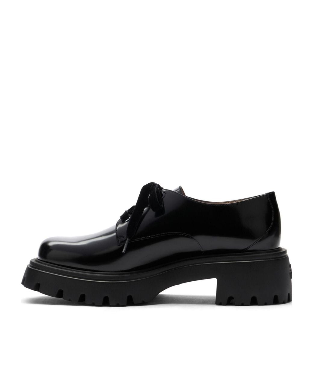 Stuart Weitzman Black Laced Flat Shoes