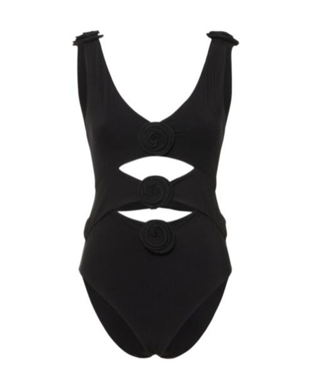 Magda Butrym Black Hollowed-Out Jumpsuit