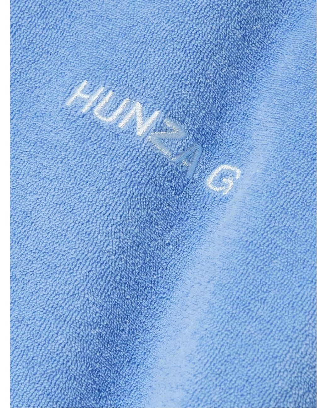 Hunza G Blue Cotton Polo Shirt