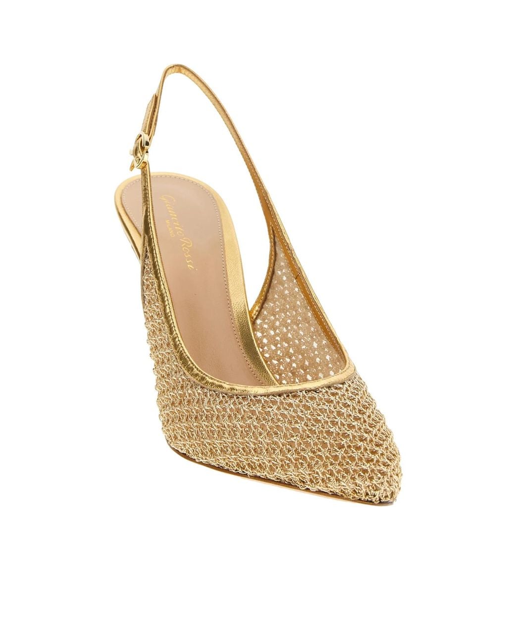 Gianvito Rossi Metallic 'Nikki' Slingback