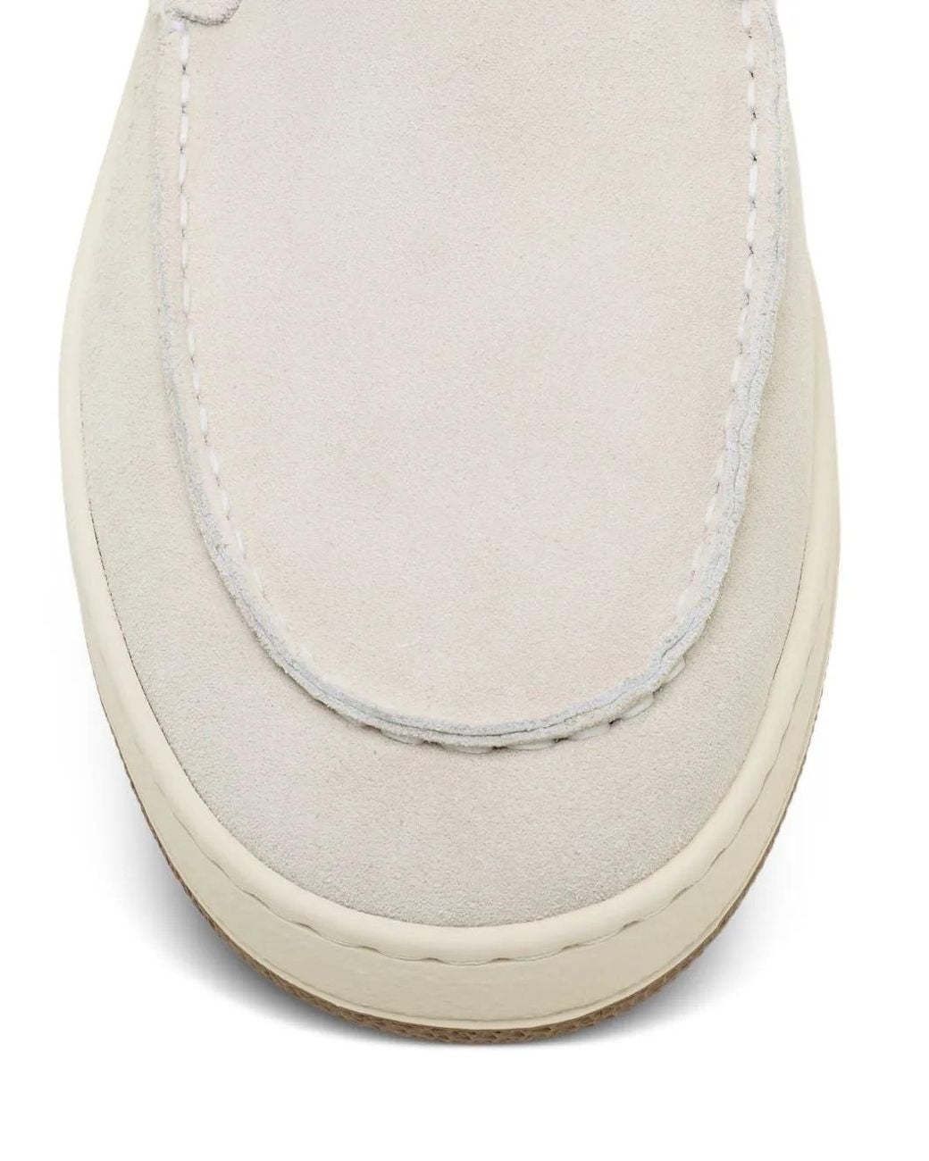 Lanvin White Contrast-Panel Loafers for men