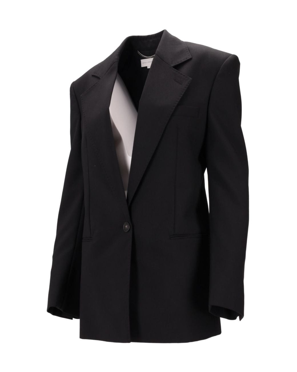 Stella McCartney Black Single-Breasted Blazer