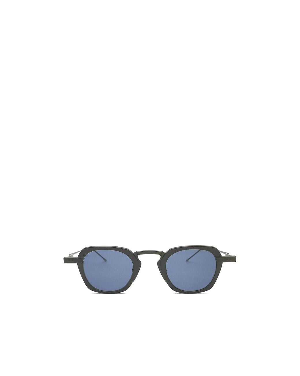 Thom Browne Blue Eyewear Square Frame Sunglasses
