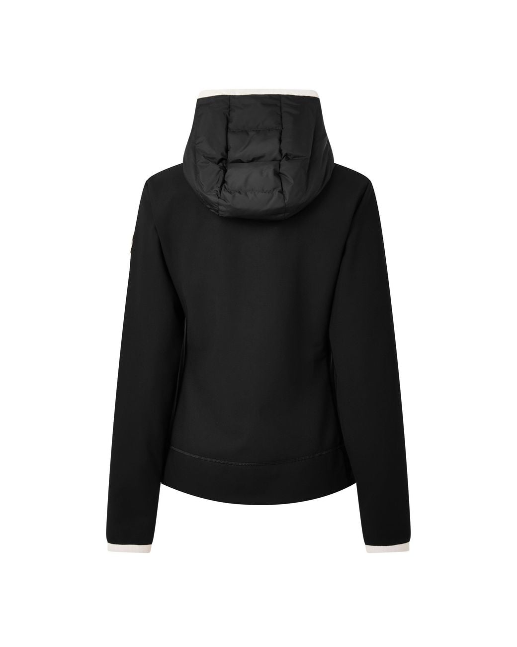 Moncler Black Hybrid Hooded Puffer Jacket
