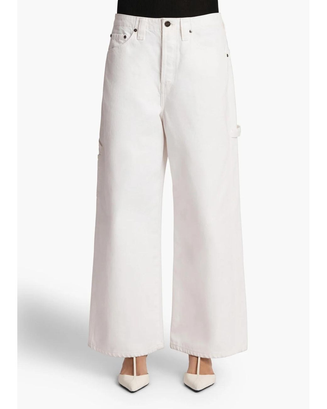 Khaite White Sowen Jeans