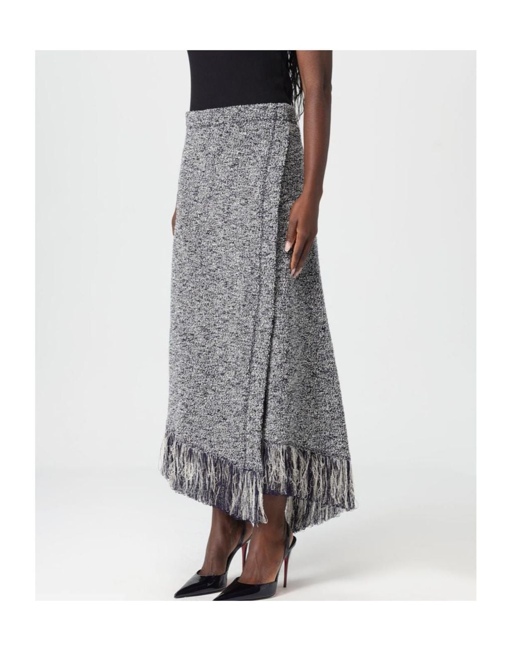 Rabanne Gray Skirt Rabanne