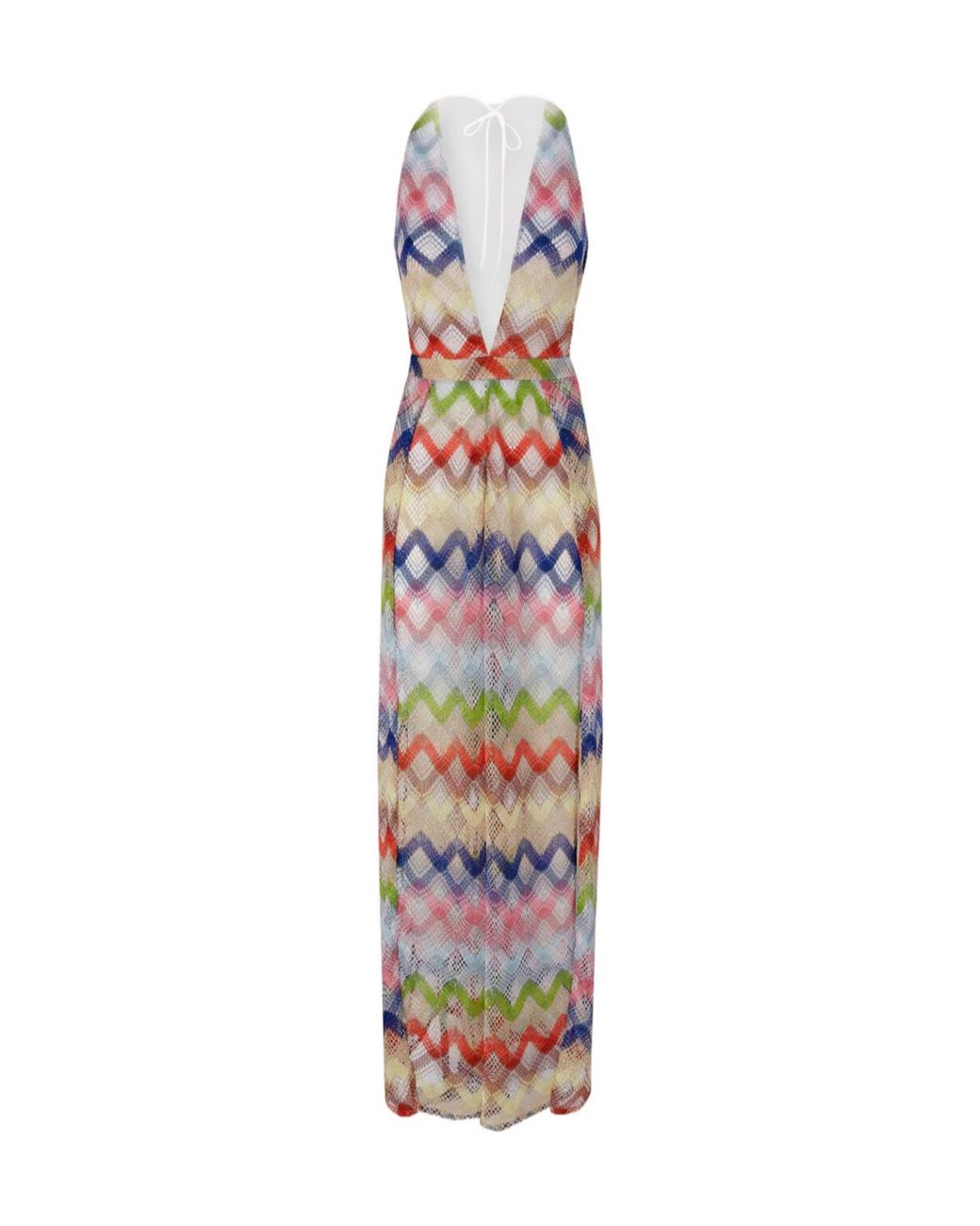 Missoni White Chevron Knit Jumpsuit