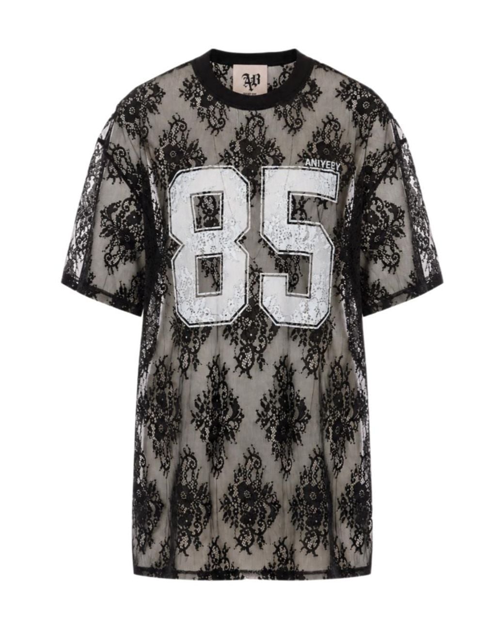 Aniye By Black Lila Lace Mesh T-Shirt