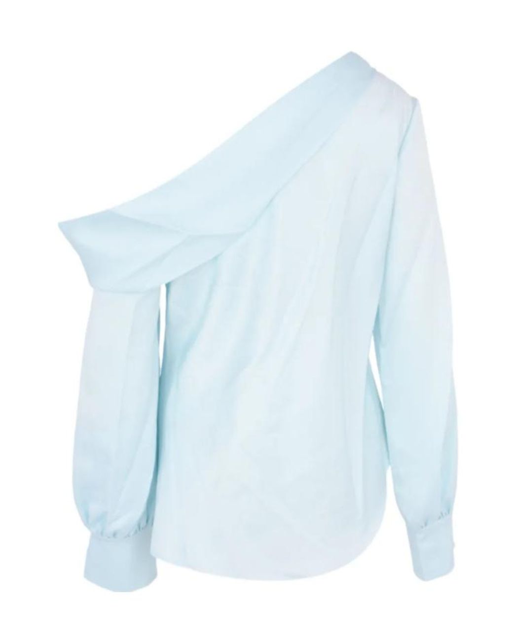 Jonathan Simkhai Blue Alice One Shoulder Top