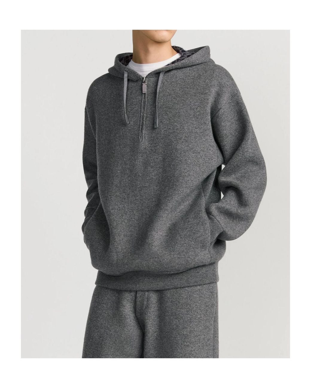 Dior Gray Icons Hooded Sweatshirt for men