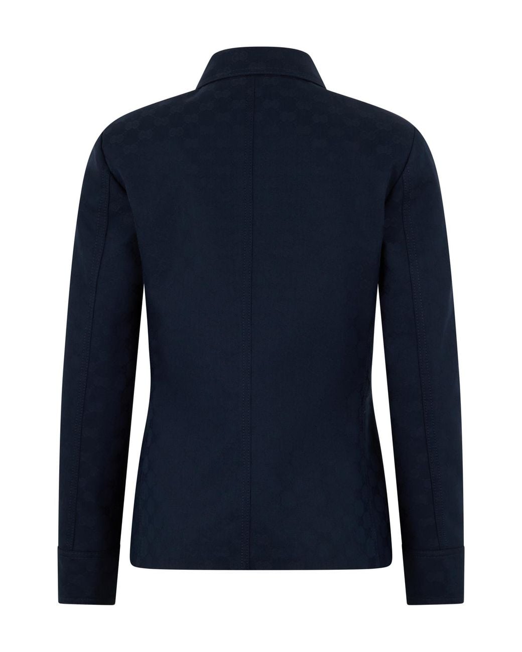 Gucci Blue Monogrammed Zip-Up Jacket