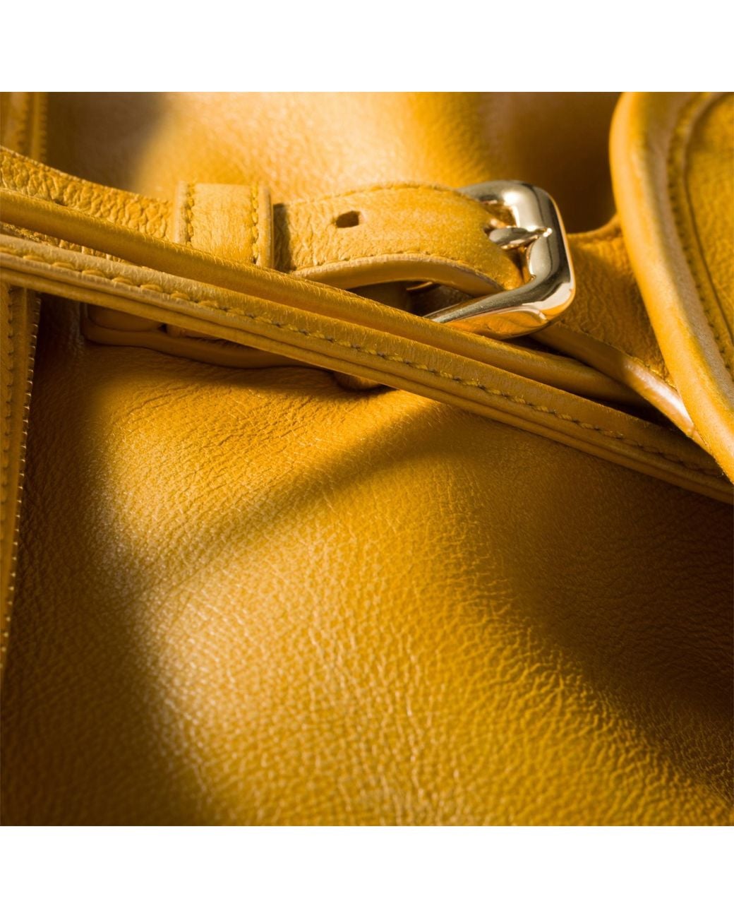 Miu Miu Yellow Leather Backpack
