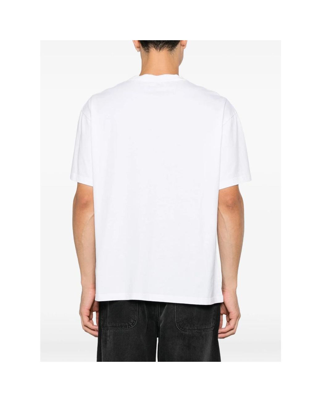 Carne Bollente White Crew-Neck Short-Sleeve T-Shirt for men