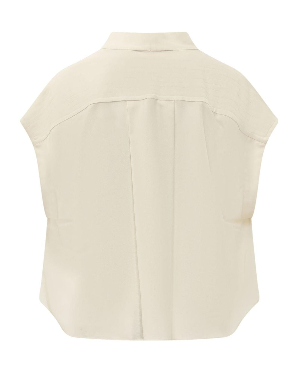 Isabel Marant White Selene Tie-Front Blouse