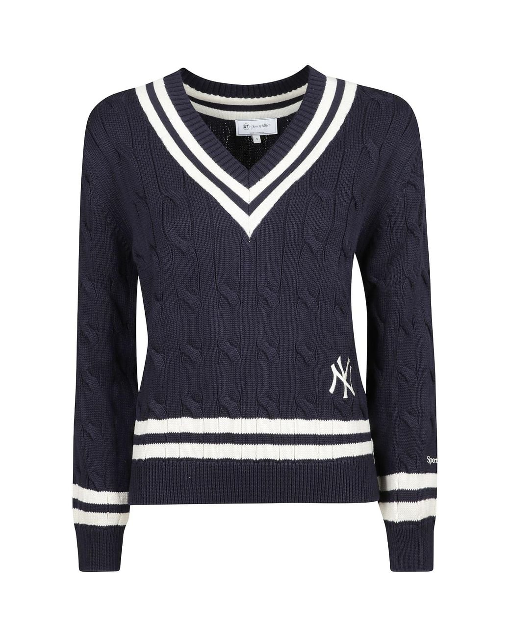 Sporty & Rich Blue Crew-Neck Sweater
