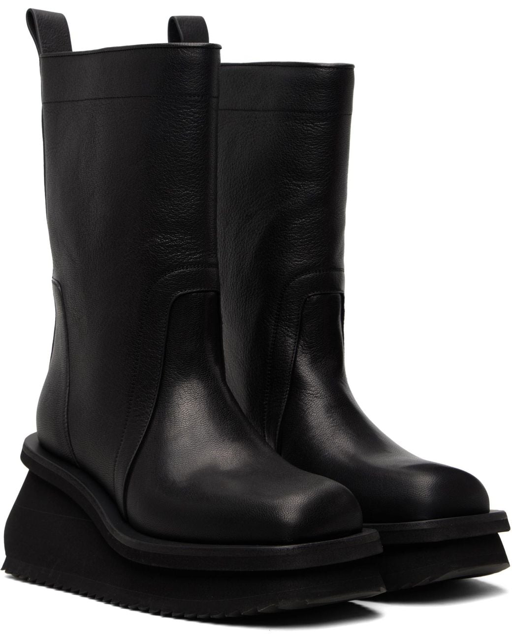 Rick Owens Back Pull-Out Boots in Black for Men | Lyst UK