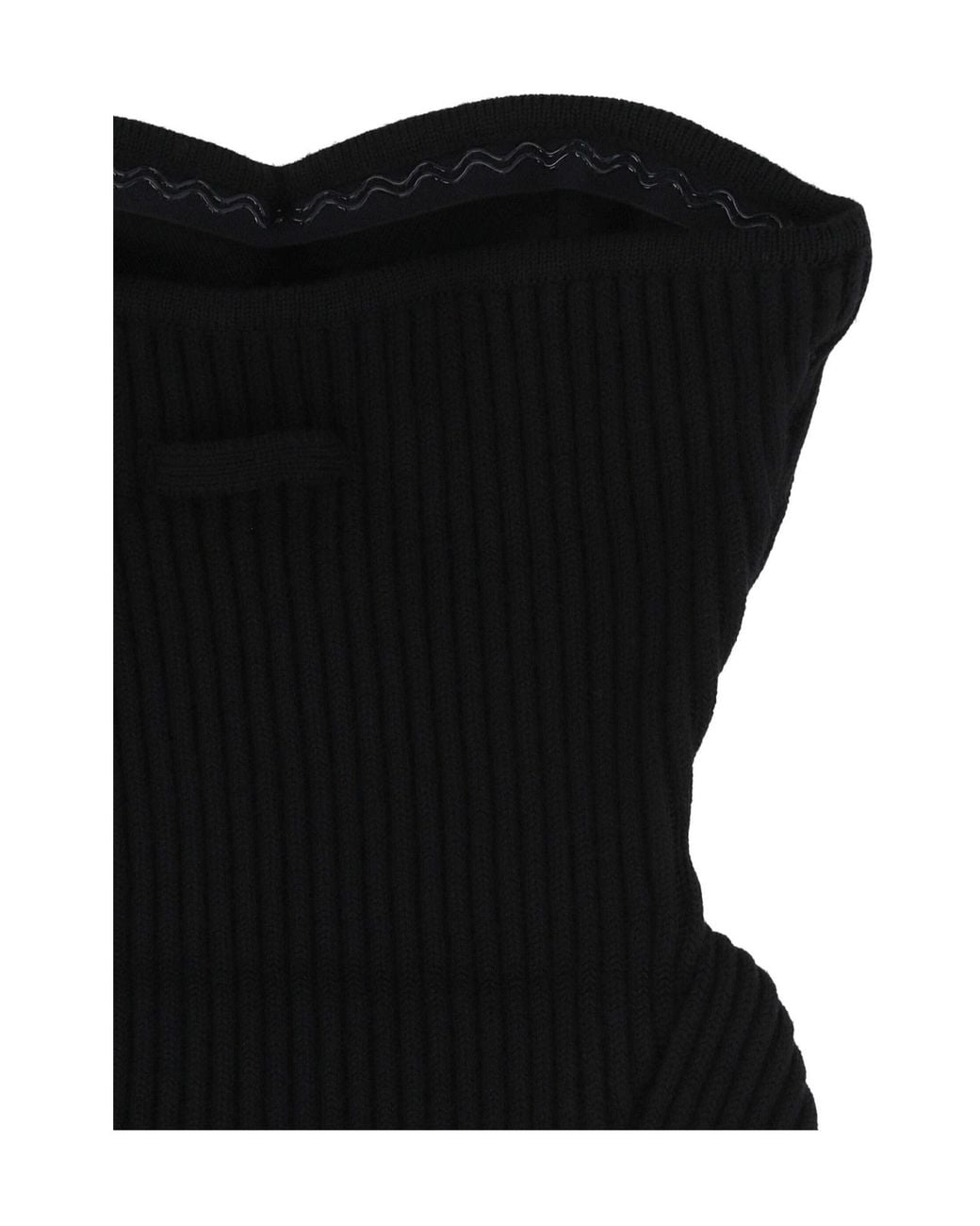 Jean Paul Gaultier Black Sleeveless Knitted Tank Top