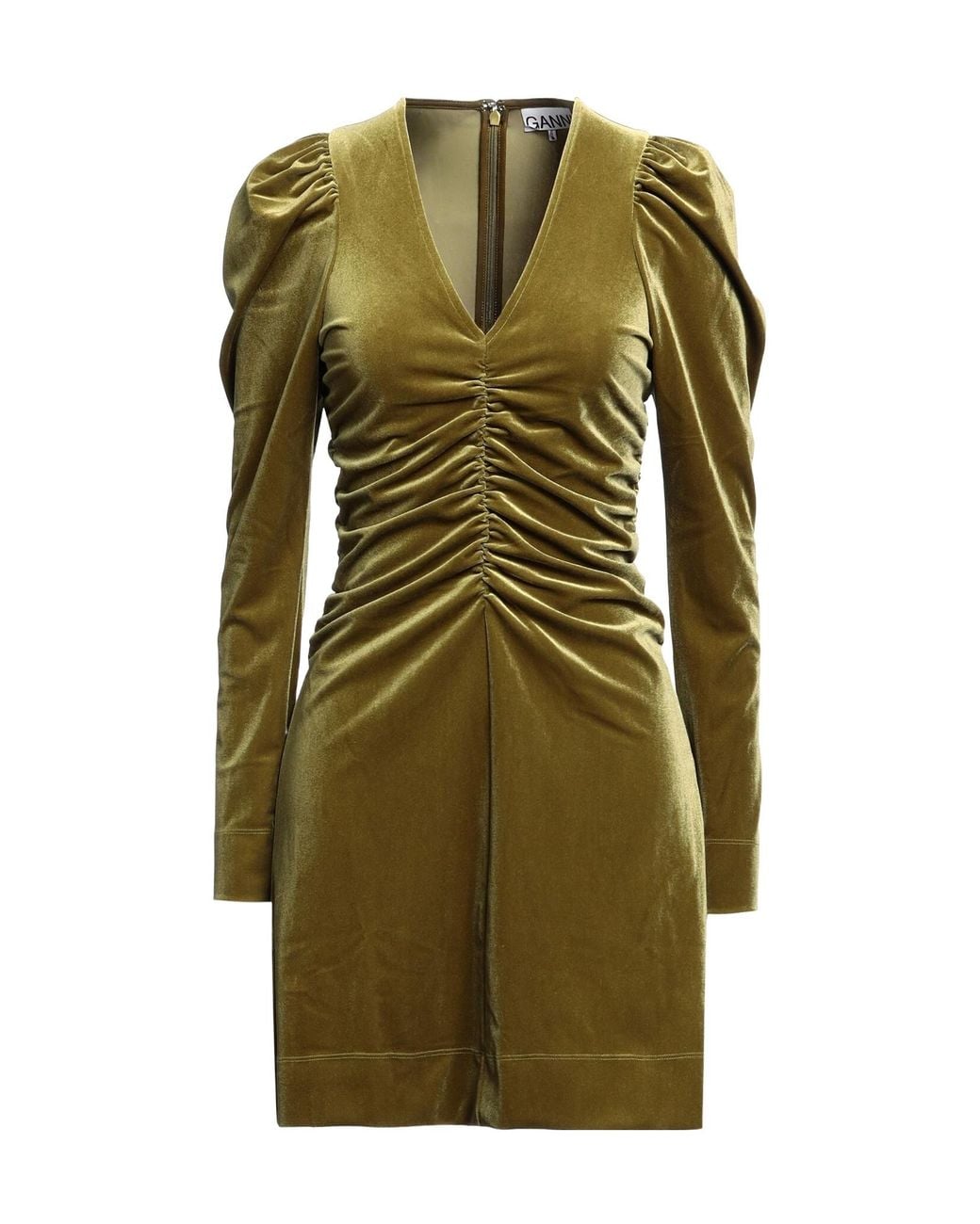 Ganni Green Mini Dress