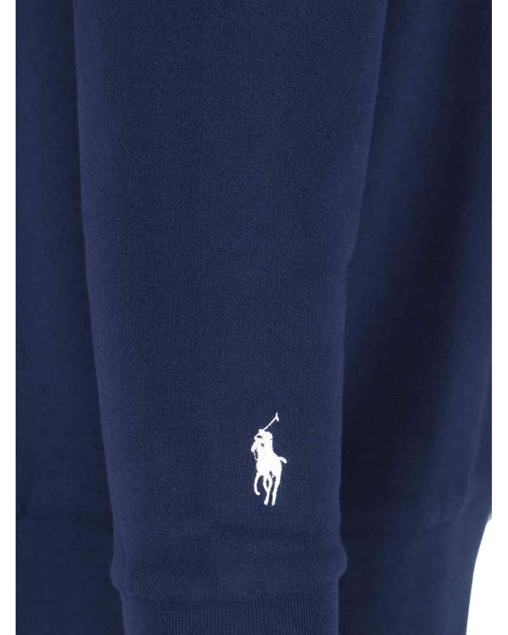 Polo Ralph Lauren Blue The Rl Fleece Logo Sweatshirt for men