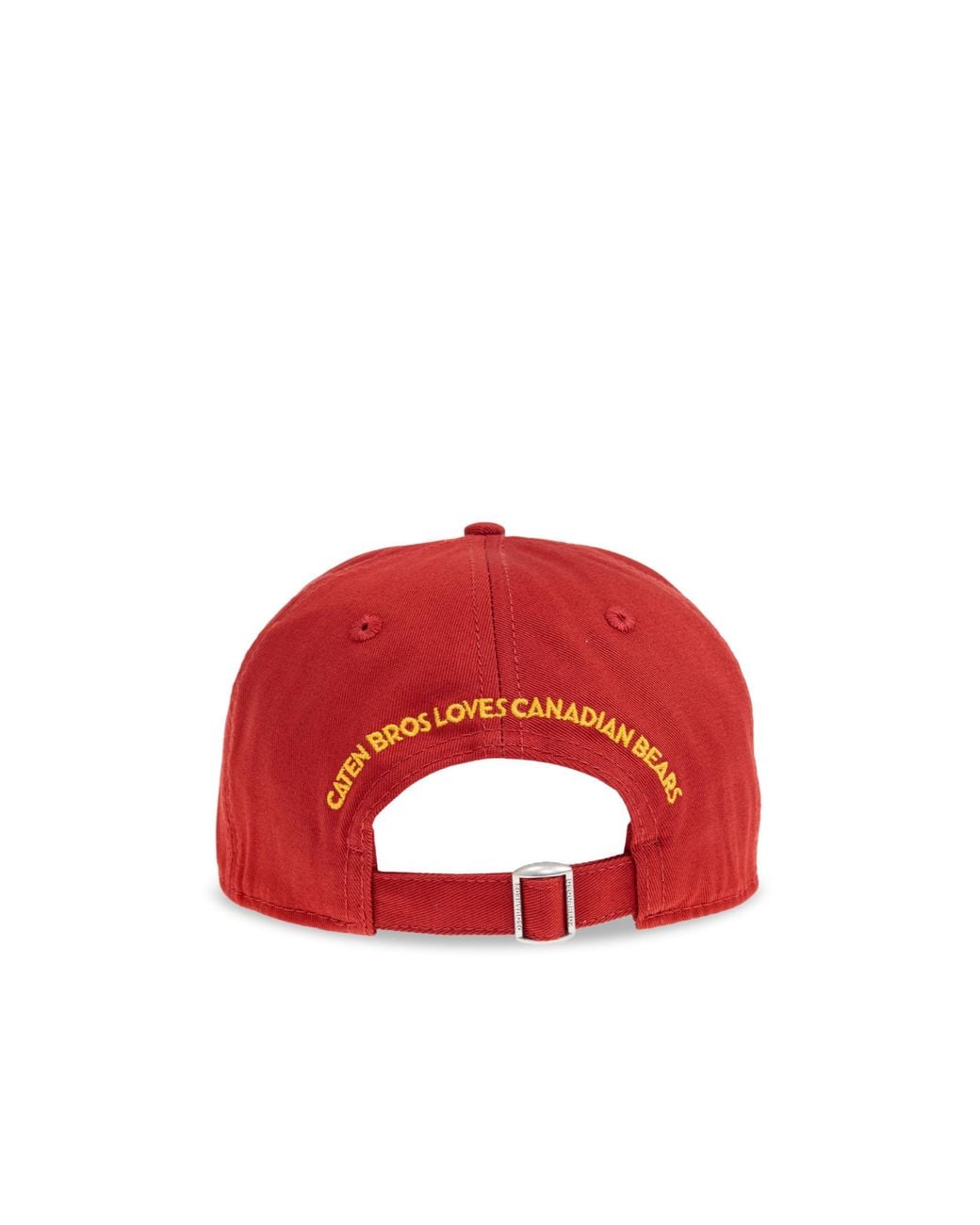 DSquared² Red Logo Patch Baseball Cap for men