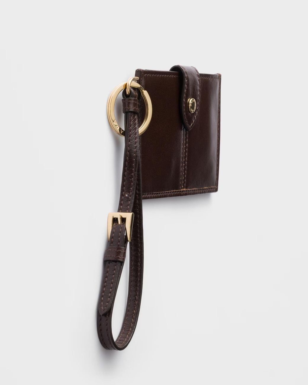 Prada White Leather Card Holder
