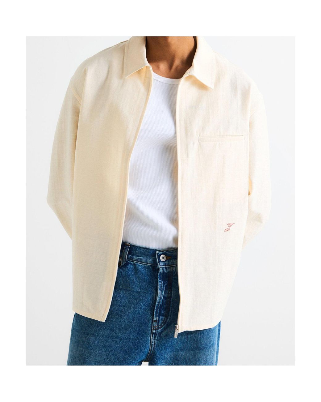 Jacquemus Natural Jacquard Rosemary Overshirt for men