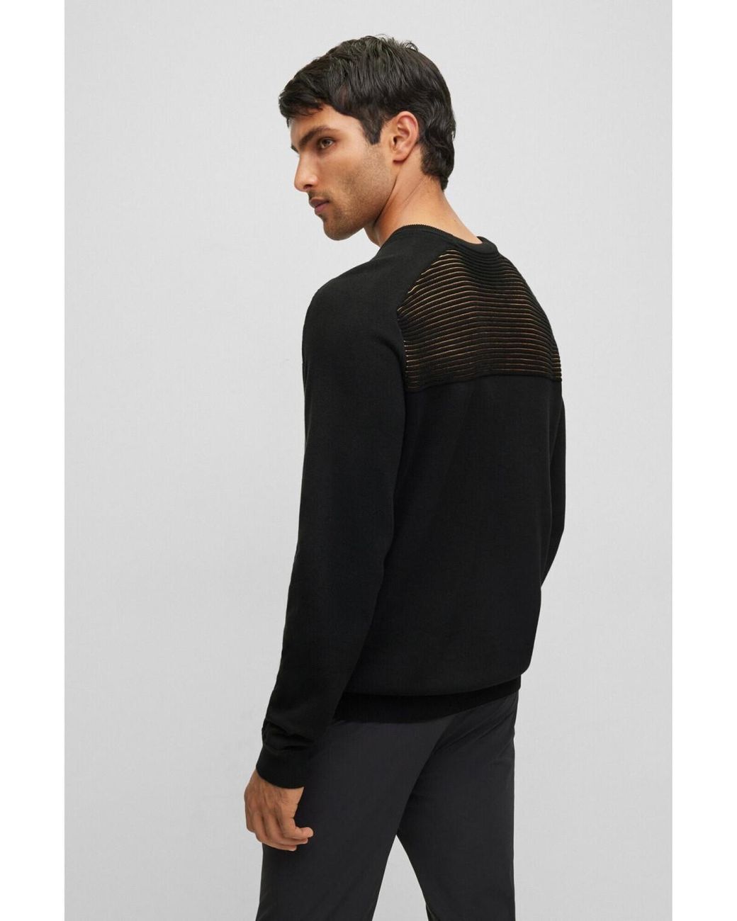 Boss Black Boss Logo Detailed Regular Fit Sweatshirt for men