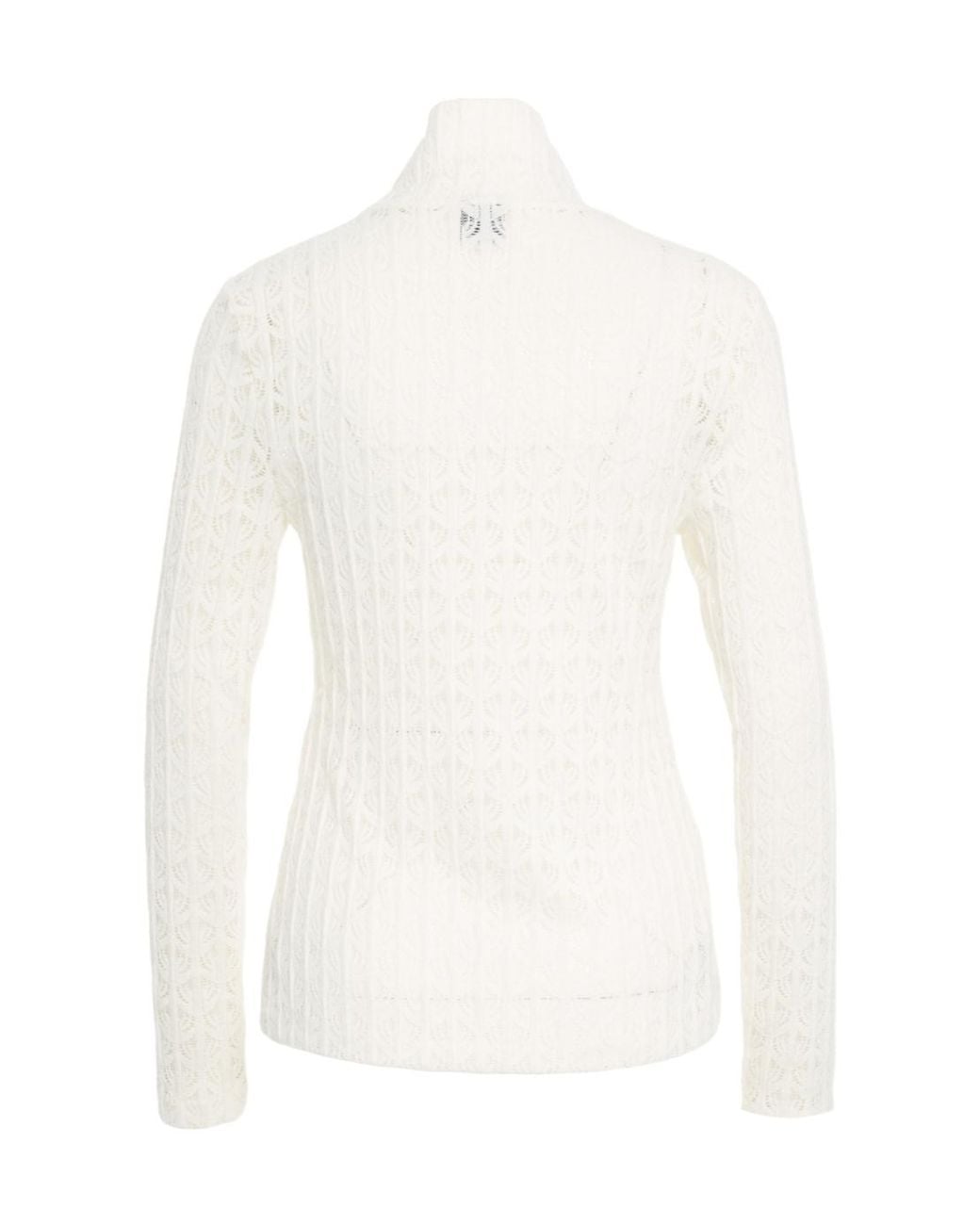 Pinko White Rufina High-Neck Top