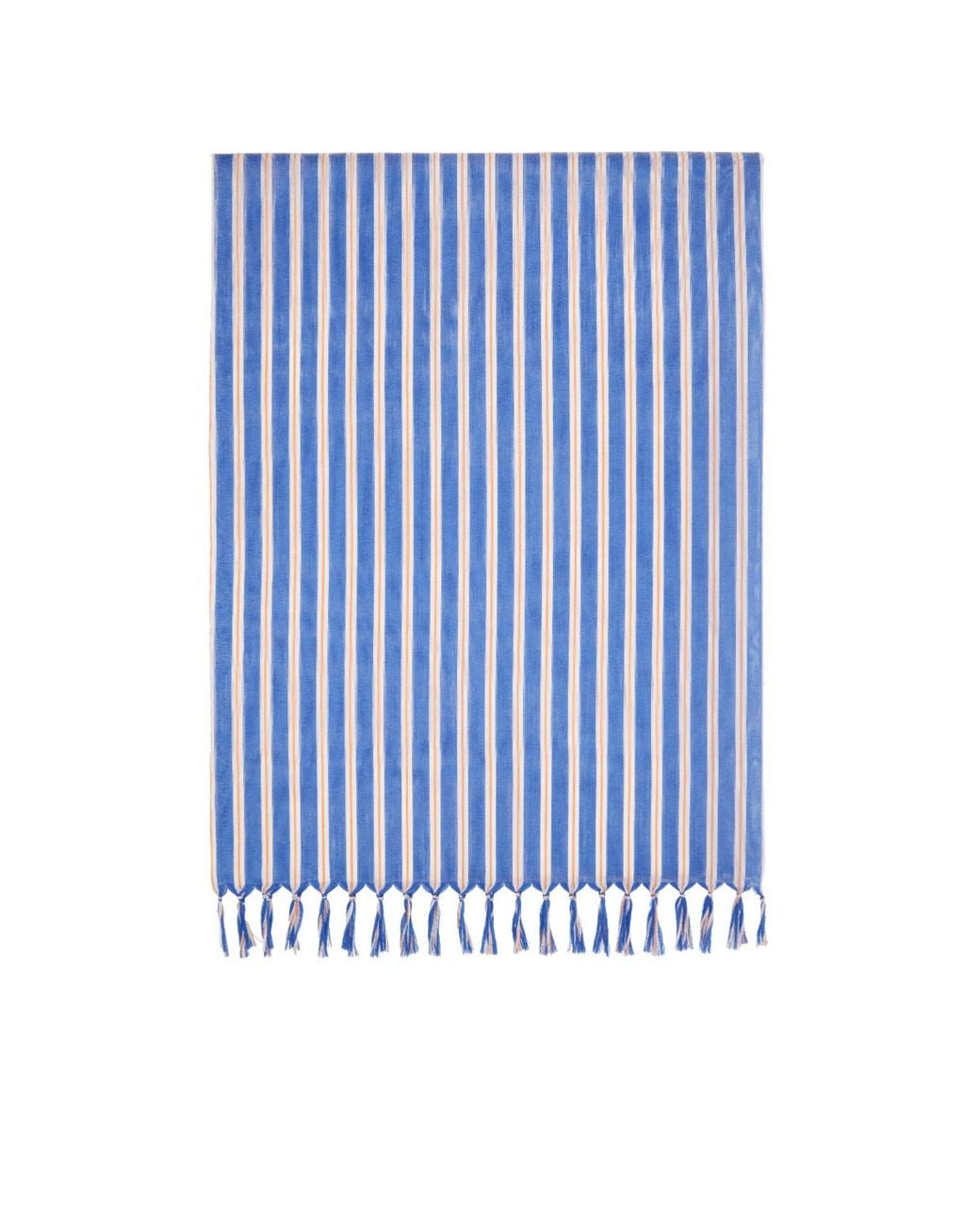 Issey Miyake Blue December Generic Stripes Striped Scarf