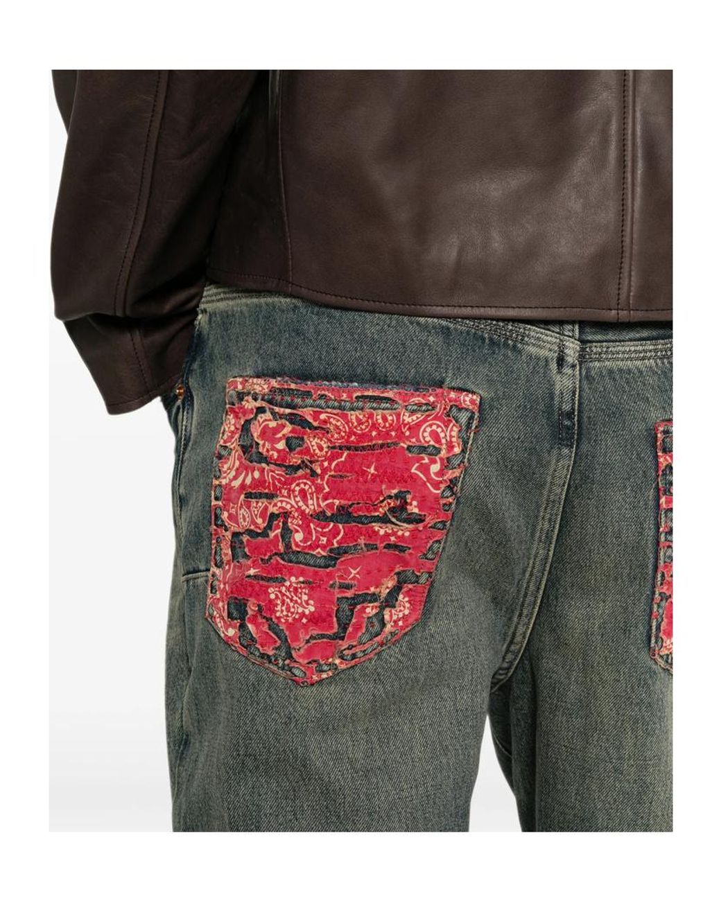Purple Brand Gray Belt Loop Jeans for men