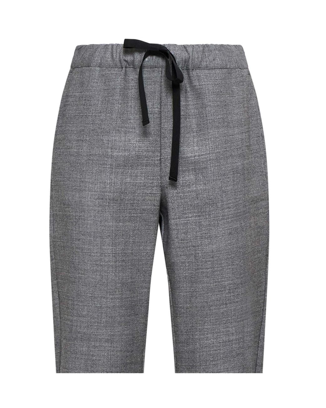 Semicouture Gray Semi Couture Tapered Virgin Wool Pants