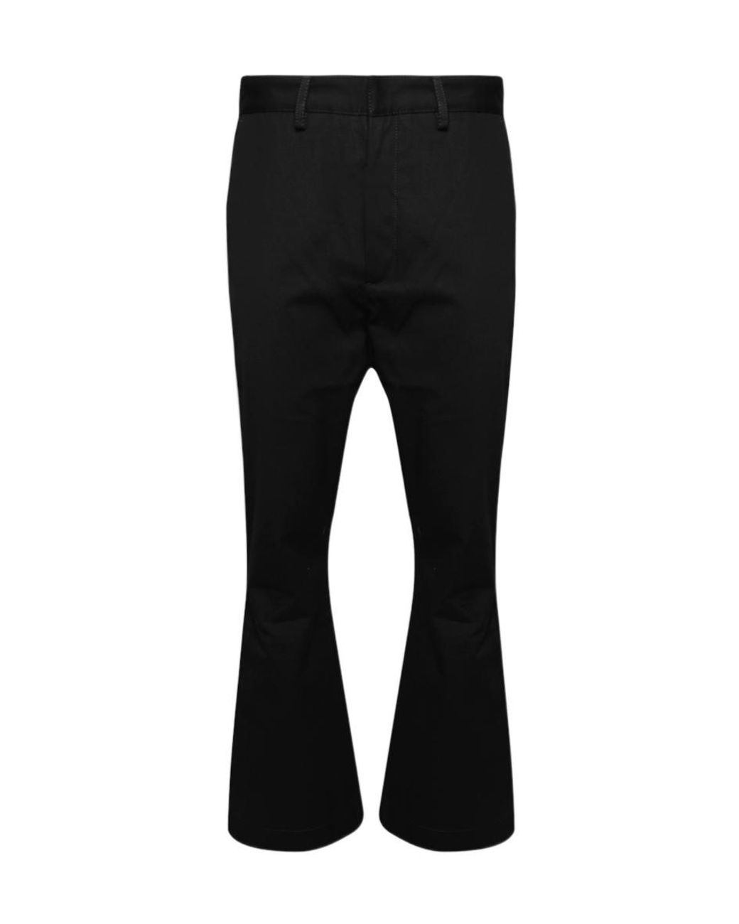 Amiri Black Mid-Rise Flared Trousers for men