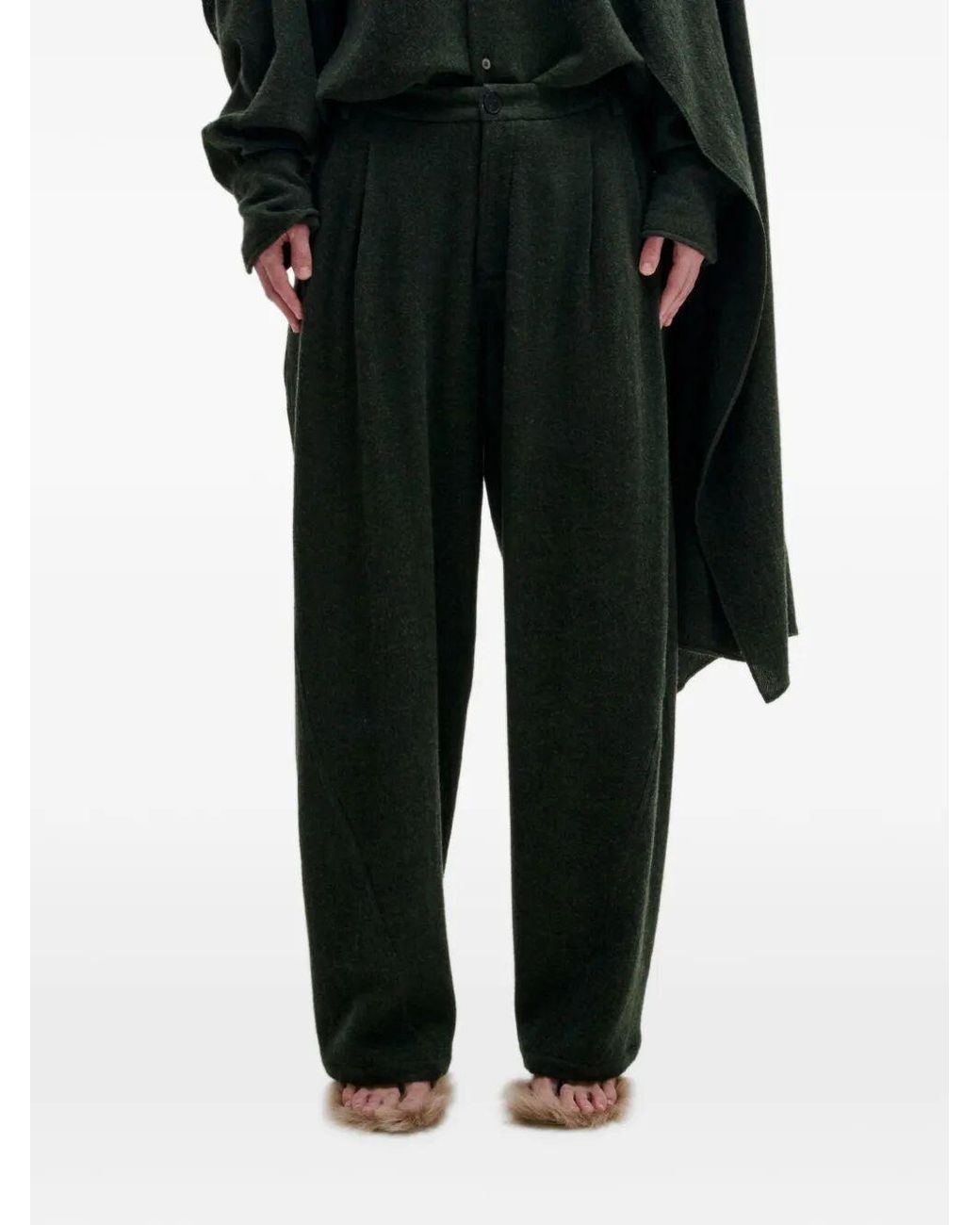 DARKPARK Black Low-Rise Casual Trousers