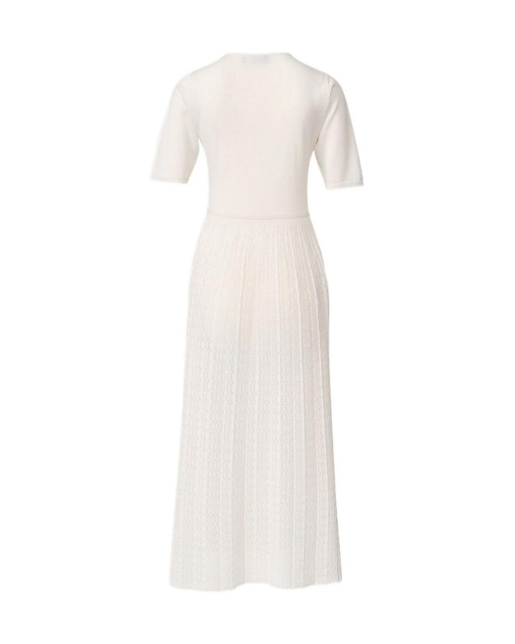 Fabiana Filippi White Short Sleeve Dress