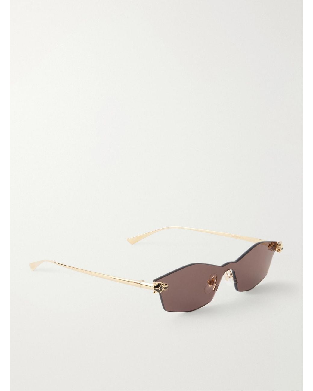 Cartier Multicolor Rimless Geometric Sunglasses