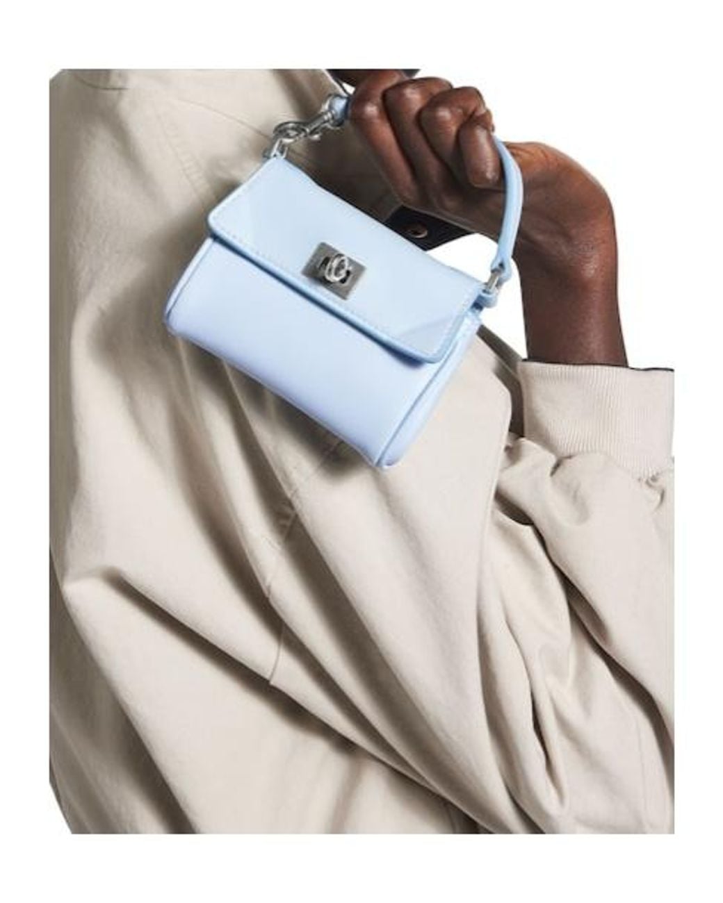 Balenciaga Blue Rodeo Micro Bag Charm
