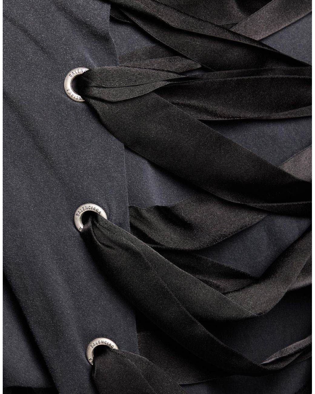 Balenciaga Black Round Neck Short Sleeve T-Shirt