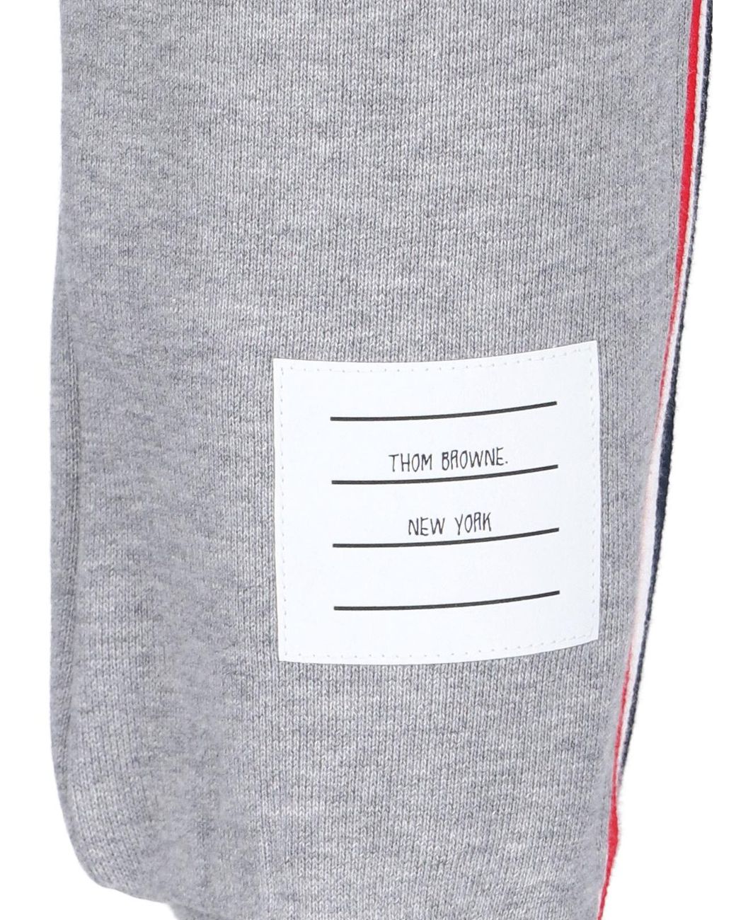 Thom Browne Gray Rwb Side Stripe Sweatpants