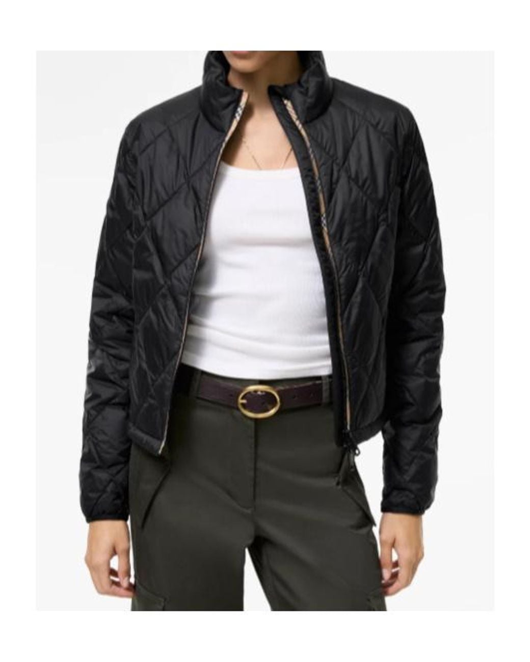 Burberry Black Packable Quilted Bramford Jacket