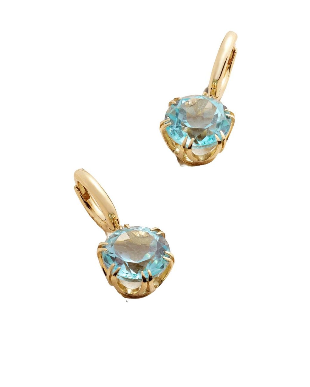Ileana Makri White 18-Karat Topaz Earrings