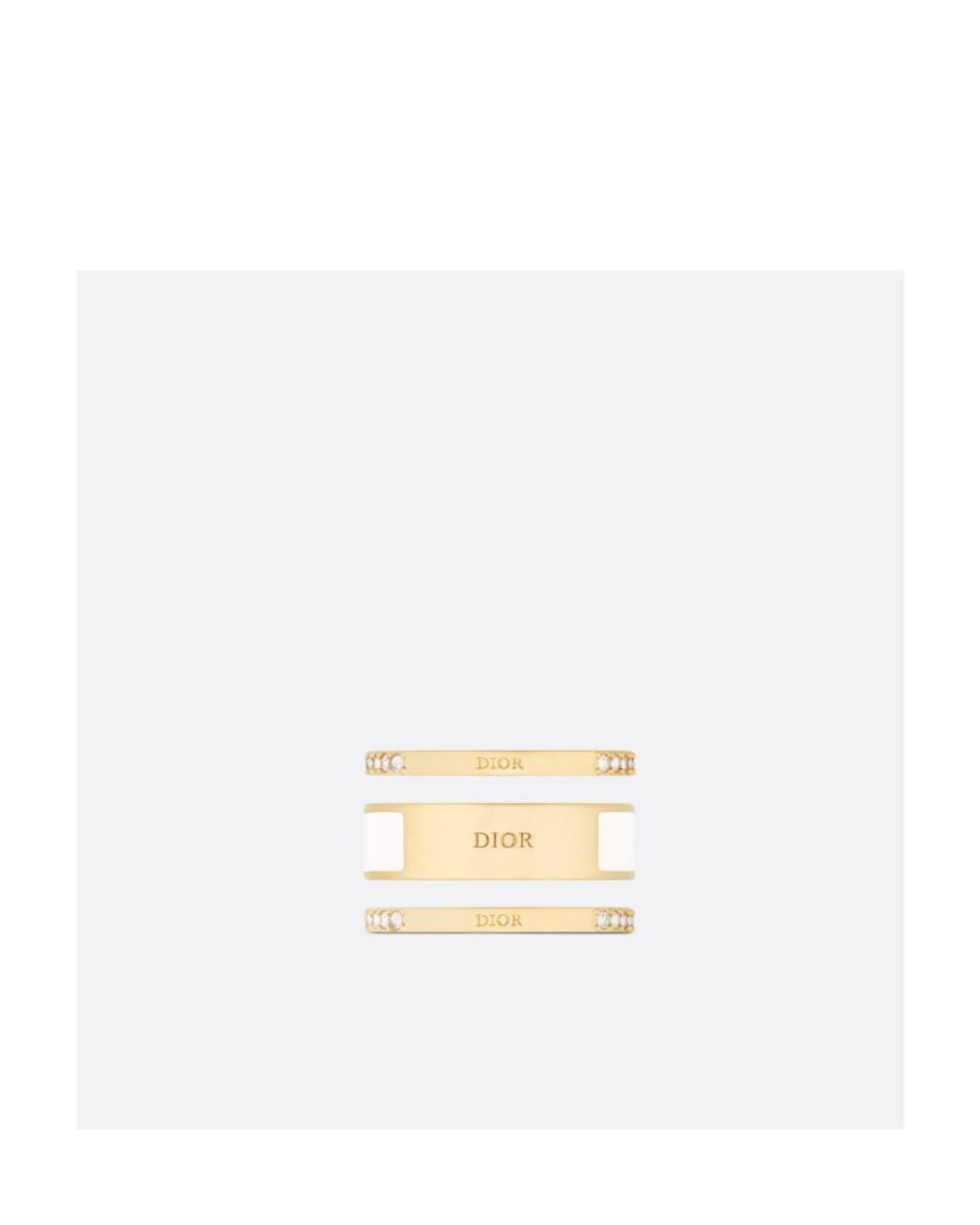 Dior White Code Ring Set