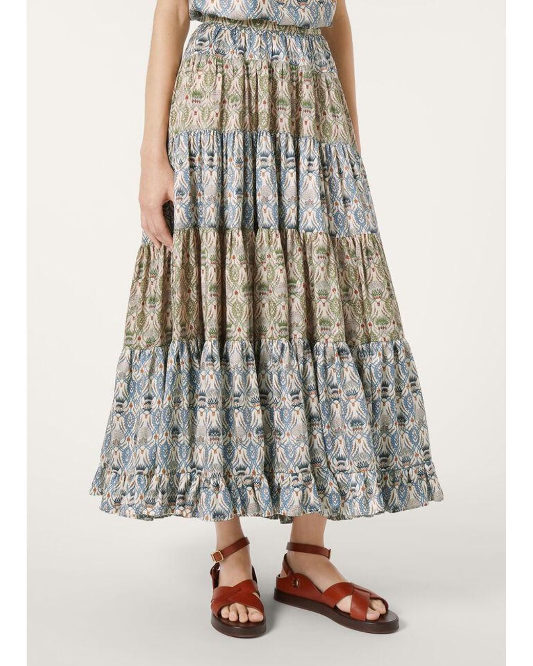 Loro Piana White Herta Skirt