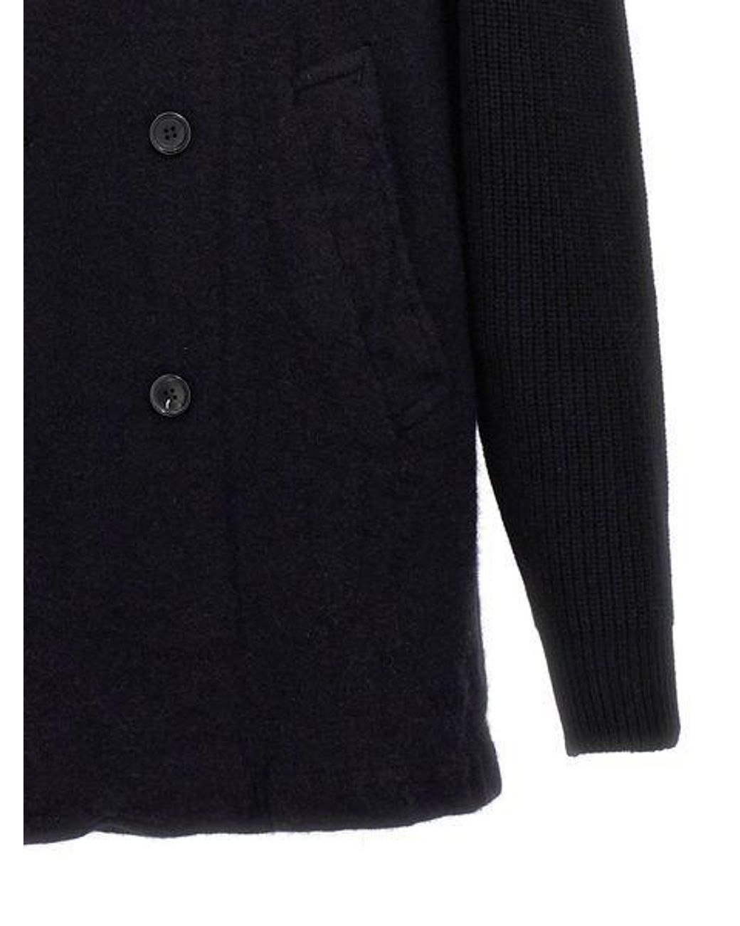 Comme des Garçons Blue Comme Des Garçons Shirt Double Breasted Long Sleeved Coat for men