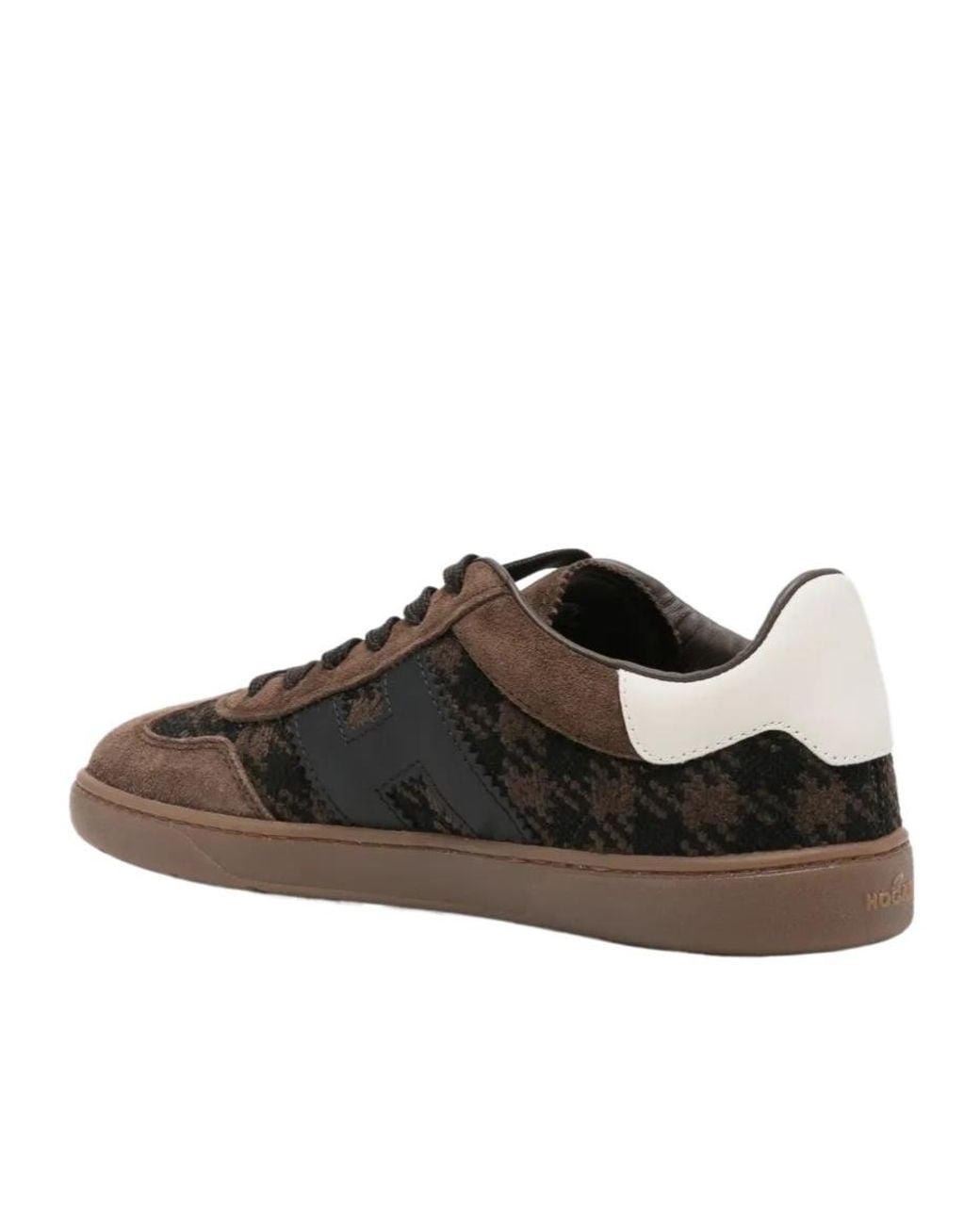 Hogan Brown Lace-Up Low-Top Casual Shoes